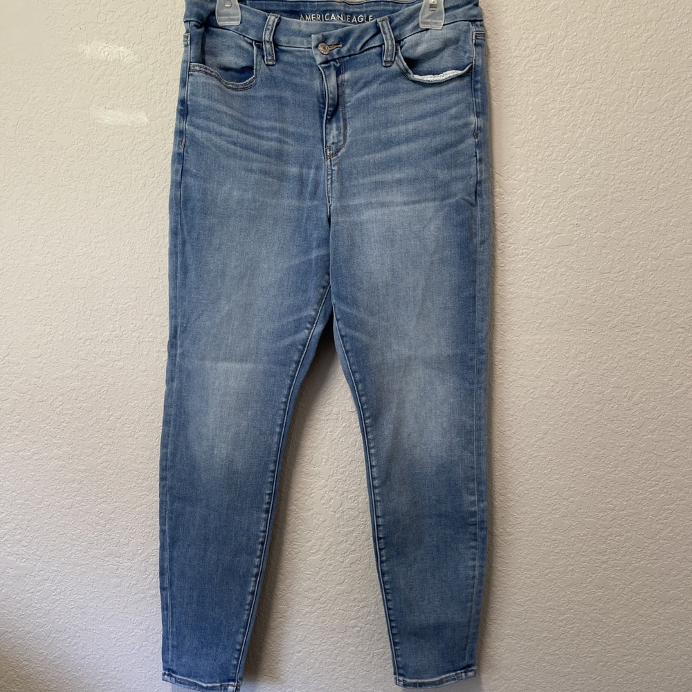 American Eagle Women's Size 10 Blue Curvy High-Rise Jegging Jeans